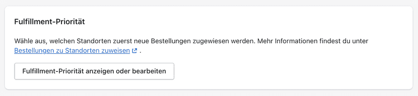 Shopify Standorte