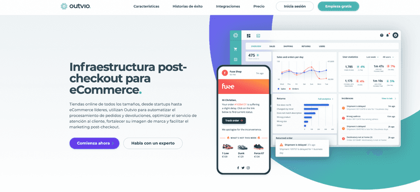 Outvio, software para workflows en eCommerce.