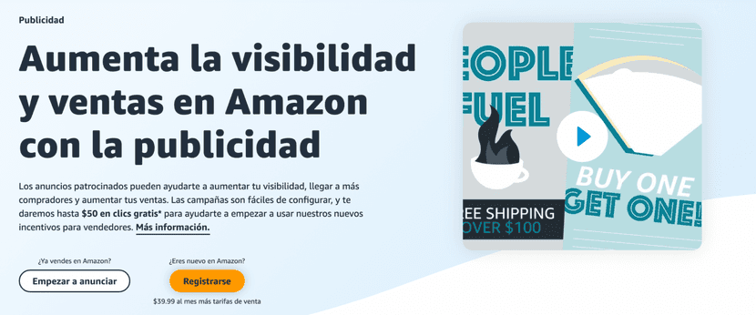 Paquetes de publicidad para empezar  vender en Amazon.