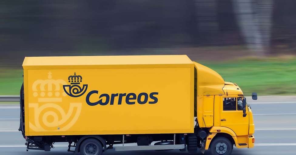 Fachada de la empresa de transporte Correos.