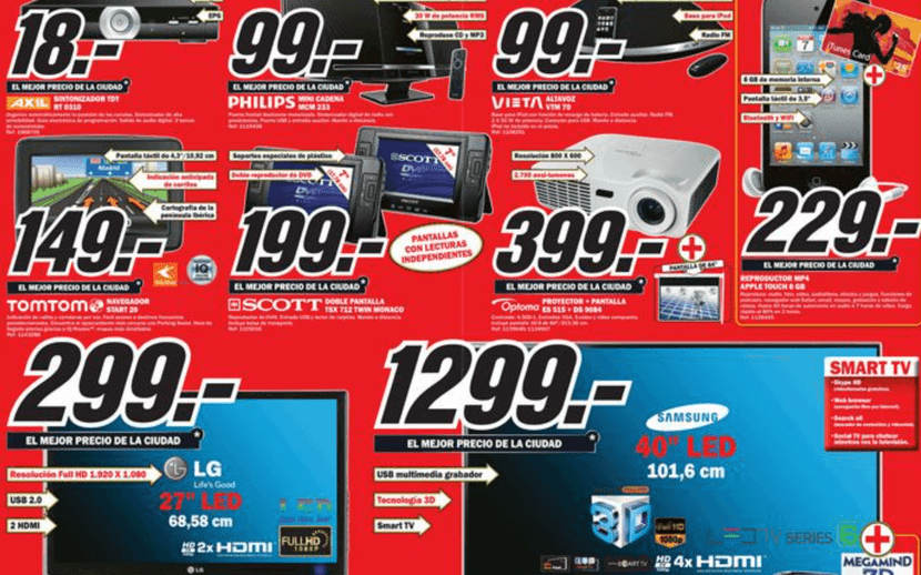 Productos de Mediamarkt con precios impares.