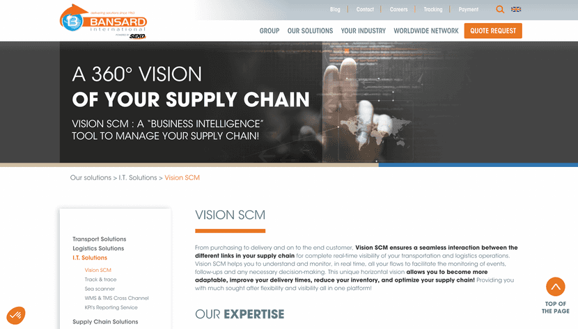 Imagen de Vision SCM Software.