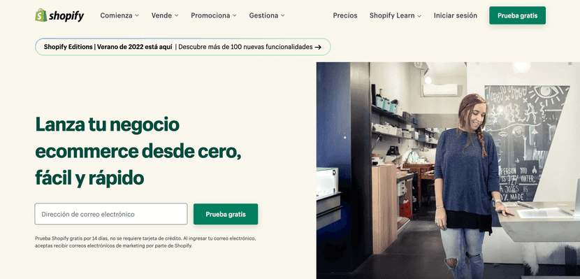 Plataforma eCommerce Shopify.