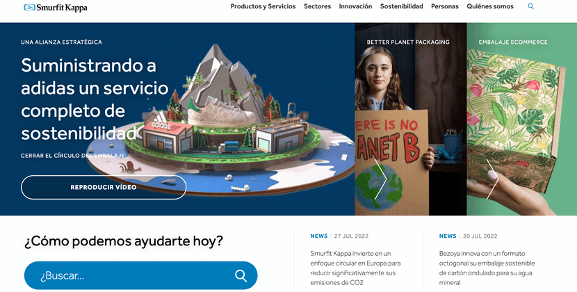 Empresa de embalajes para eCommerce, Smurfit Kappa.