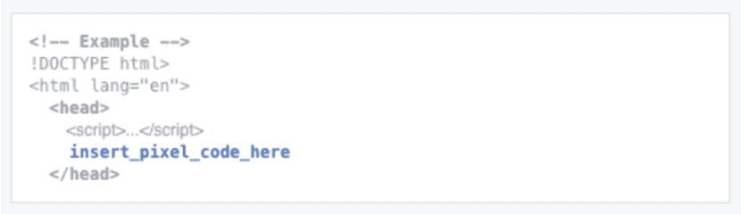 como inserir o código fo facebook pixel no meu website