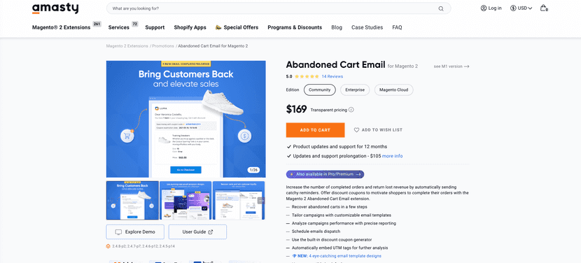 Abandoned Cart, plugin para magento 2