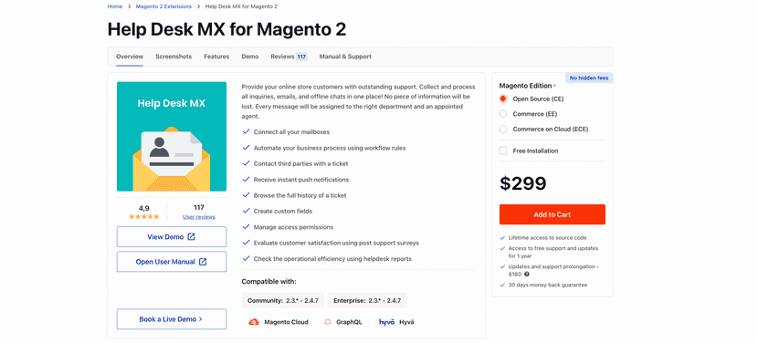 help desk mx for magento 2