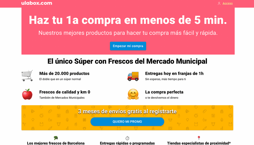 Ulabox, supermercado con un modelo de negocio pure player.