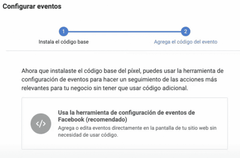Métodos para configurar los eventos del píxel de Facebook