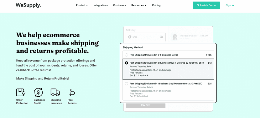 wesupply inbound parcel tracking software