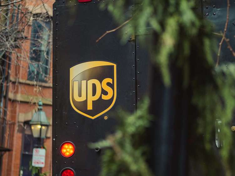 UPS shipping truck