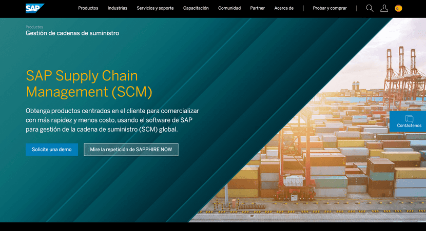 Imagen de el módulo de SAP dedicado a la gestión SCM.