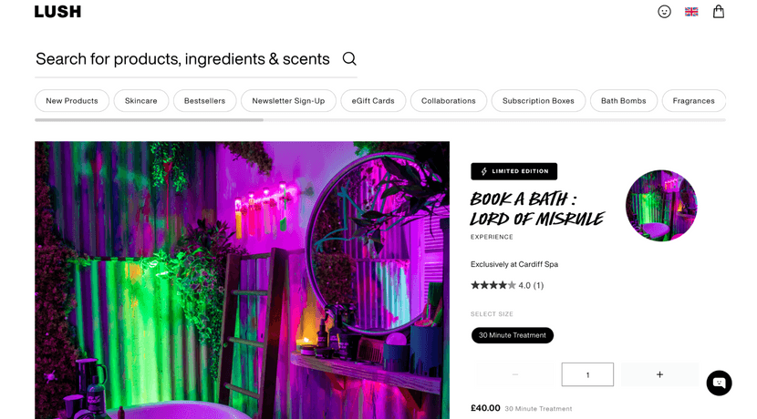 Estrategia de marketing de experiencias de Lush.