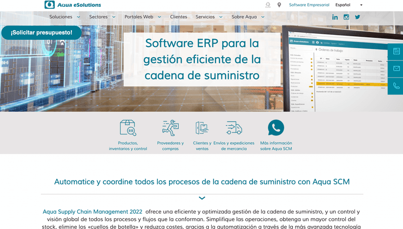 Imagen del software SCM Aqua