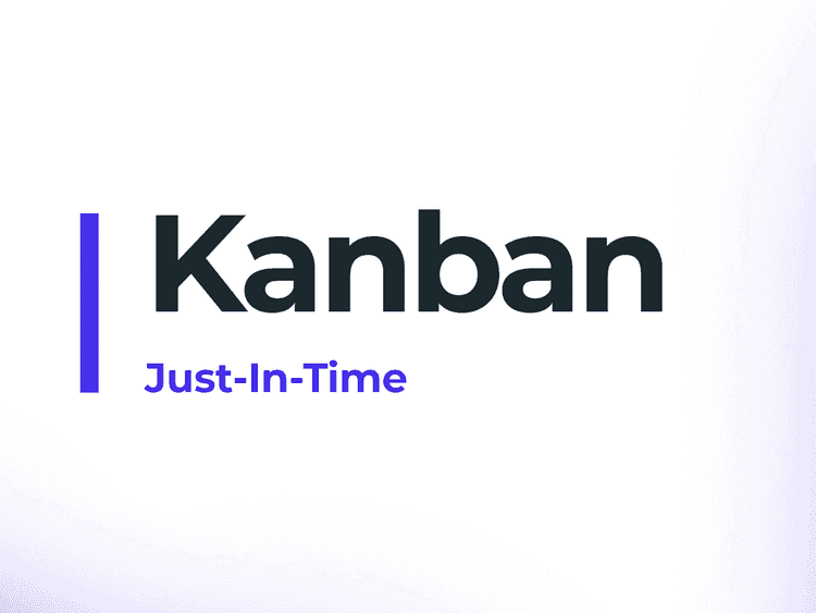 das kanban-system volgt ein just in time prinzip