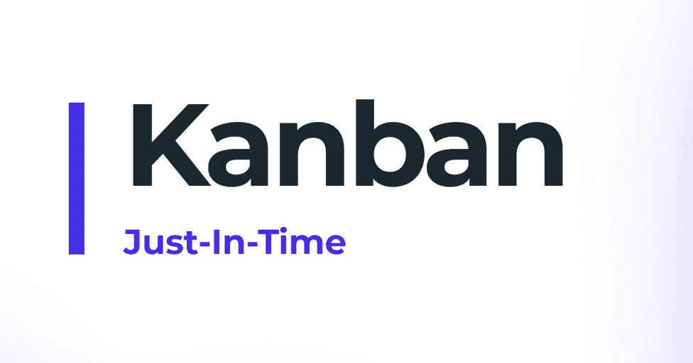 das kanban-system volgt ein just in time prinzip