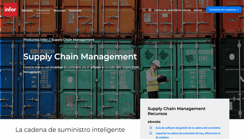 Imagen Infor SCM software