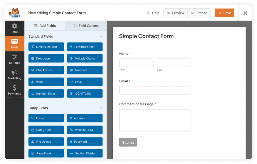 WPForms woocommerce