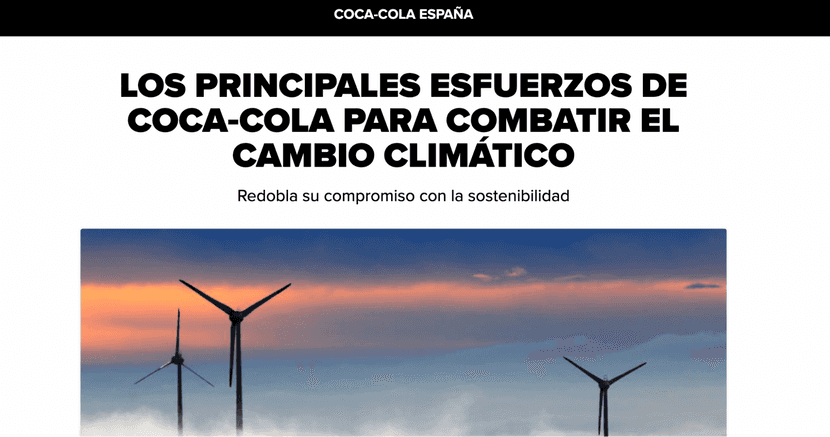 Estrategia de ecobranding de Coca-cola