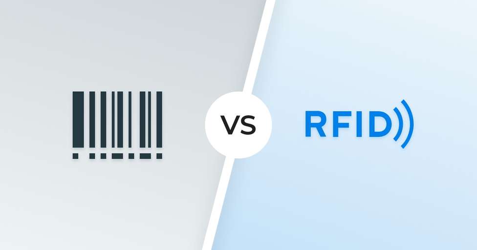 rfid and barcodes help organise and track inventory on a warehouse and store