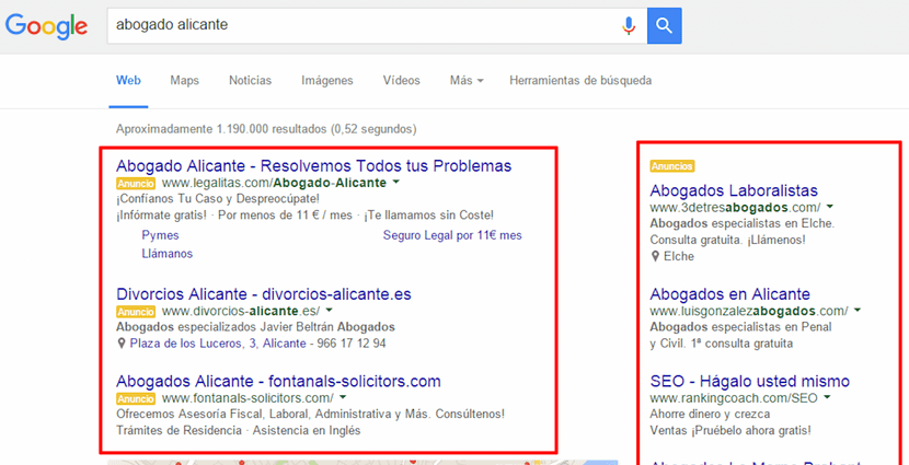 Ejemplos de Google Ads.