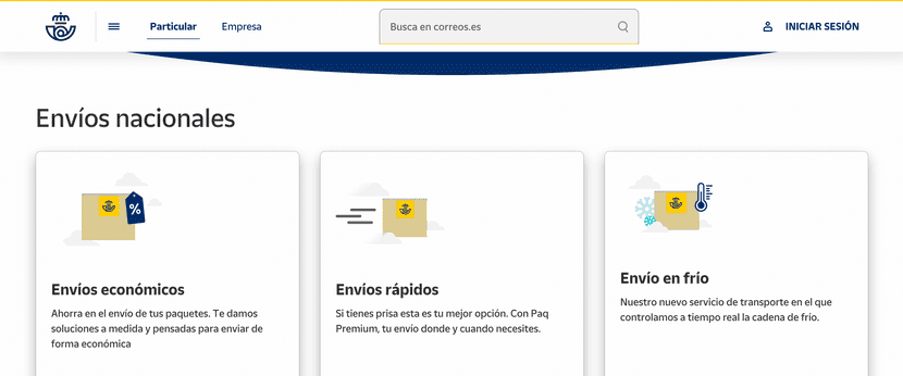 correos empresa de transporte para tiendas online en españa