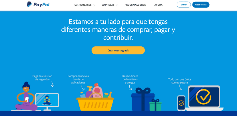 Plataforma de pagos Paypal.