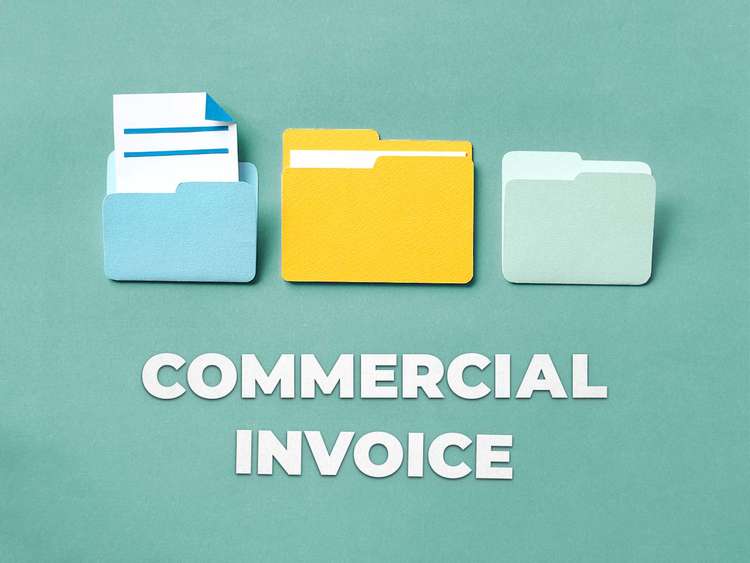 Commercial invoice for international shipping